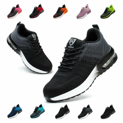 Arbeitsschuhe Leicht Herren Sicherheitsschuhe Damen rutschfest Sportlich Stahlkappenschuhe Atmungsaktiv mit Stahlkappe Arbeitsschutzschuhe 43 EU Grau Angebot bei HelloDeals