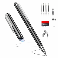 Diktiergerät mit USB-C, 64GB Aufnahmegerät,1600h Speicher Voice Recorder, Wiedergabe mit DSP-Rauschunterdrückung & HD-Audio, Digitales Diktiergerät für Unterricht, Meetings, Interviews Angebot bei HelloDeals