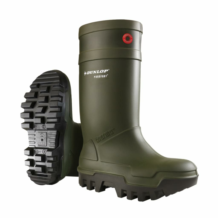 DUNLOP Sicherheitsstiefel Purofort Thermo+ weiß S5 47 EU Grün Angebot bei HelloDeals