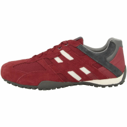 Geox UOMO SNAKE K Herren Sneakers 43 EU Red Grey Angebot bei HelloDeals