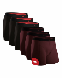 DANISH ENDURANCE Bambus Boxershorts Herren, Superweiche Unterhosen Männer, Bequem, Atmungsaktiv & Etikettfrei, Mit oder ohne Eingriff, 6er oder 10er Pack L Mehrfarbig (3xschwarz/Rot, 3xbordeaux) 6er Pack Angebot bei HelloDeals