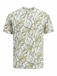 JACK & JONES Male T-Shirt All Over Print T-Shirt M Cloud Dancer Angebot bei HelloDeals