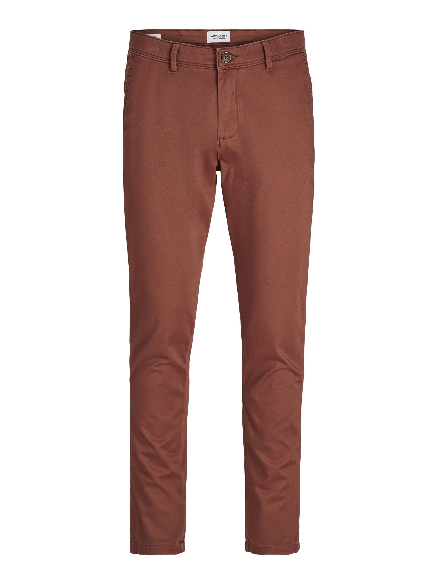 Jack & Jones Herren Chinohose Jpstmarco Jjbowie Noos 27W / 30L Brown Out Angebot bei HelloDeals