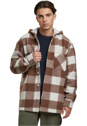 Urban Classics Big Check Jacket With Hood XXL Whitesand/Lightrust Angebot bei HelloDeals