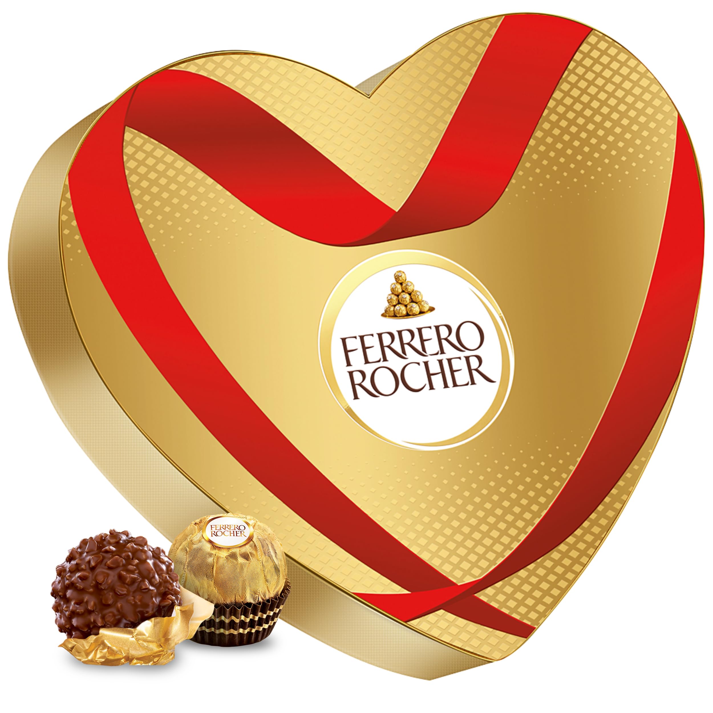 Ferrero Rocher Herz – Valentinstag-Geschenk für Ihn & Sie – Knusprig-cremige Nuss-Pralinen-Spezialität – Geschenkbox in Herzform zum Valentinstag, Muttertag & Ostern – 1 Packung à 125 g Angebot bei HelloDeals