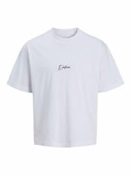 JACK & JONES Male T-Shirt Rückenprint T-Shirt XL Bright White Angebot bei HelloDeals