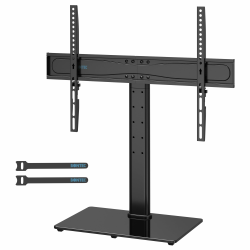 BONTEC TV Standfuss für 26-65 Zoll Fernseher, Höhenverstellbar bis 45kg, Max. VESA 600x400mm, Stabil und Universal, für LCD, LED, OLED, Plasma, Flach & Curved Angebot bei HelloDeals