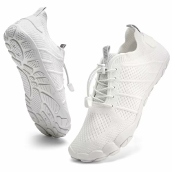 IceUnicorn Barfußschuhe Damen Herren Breite Traillaufschuhe Zehenschuhe Unisex Schwimmschuhe Strandschuhe Aquaschuhe 42 EU 3027weiß Angebot bei HelloDeals