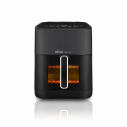 Ufesa Parrot, Air Fryer mit Dampf, Doppelter Widerstand, 6 L, 1800 W, 10 Vorprogrammierte Programme, Fenster und Innenlicht, inklusive Rezeptbuch 6 L Black | Steam Angebot bei HelloDeals