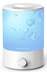 MegaWise Healthy Top-Refill Cool Mist Luftbefeuchter für Schlafzimmer, 3.8 l Diffusor für ätherisches Öl, automatische Abschaltung, Weiß (Blau) Angebot bei HelloDeals