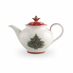 Villeroy & Boch - Toy's Delight Kanne mit Deckel, Teekanne Weihnachten, Kaffeekanne, Weihnachtsdeko, Weihnachtsdekorationen, Tannenbaum, Weihnachtsgeschirr, Premium Porzellan Angebot bei HelloDeals