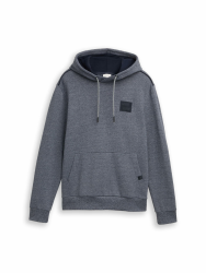 TOM TAILOR Herren Hoodie Sweatshirt mit Logo-Badge Angebot bei HelloDeals