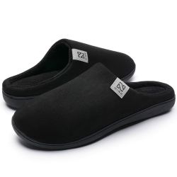 WateLves Damen Herren Hausschuhe aus Memory-Baumwolle Drinnen Pantoffeln im Herbst und Winter für Drinnen und Draussen 44/45 EU Schwarz Angebot bei HelloDeals