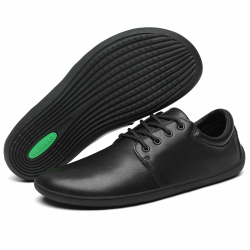 SAGUARO Herren Barfußschuhe Leicht rutschfest Minimalschuhe mit Breiter Zehenbox und Zero-Drop Solhe - Noble II, Gr.36-48 Schwarz 42 EU Weit Angebot bei HelloDeals