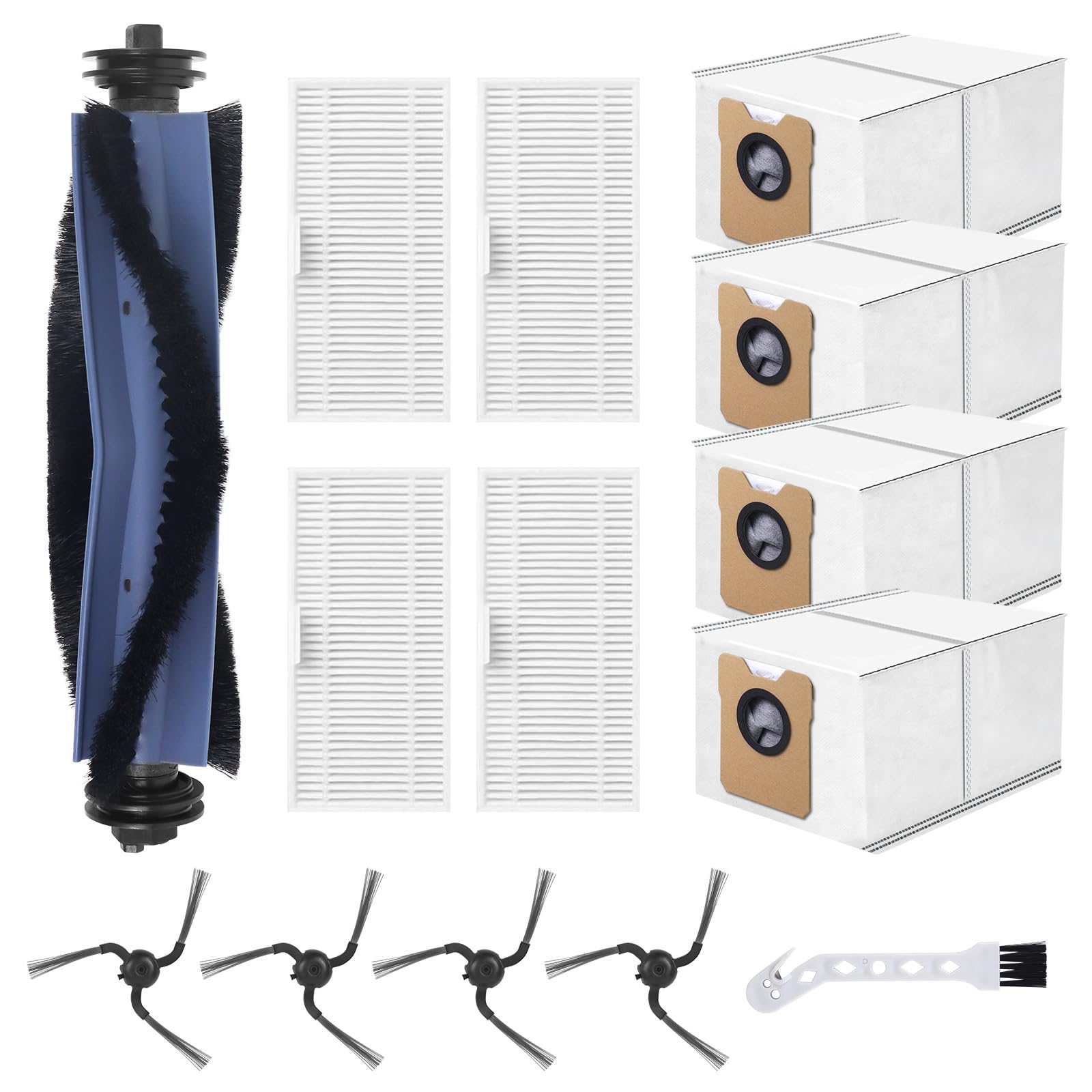 C10 Zubehör Set für eufy C10 Roboter Staubsauger, 1 Hauptbürste, 4 Seitenbürsten, 4 HEPA-Filter, 4 Ersatz-Staubbeutel, 1 Reinigungswerkzeug,1 Schraubendreher Angebot bei HelloDeals