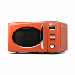 G3 Ferrari G10155 "Sapormio Vintage" Digitaler Kombi-Mikrowellenofen im Vintage-Stil, 1150 W, 20 Liter, 8 Programme, 4 Kochmodi, Inklusive Zubehör, 60-Minuten-Timer, Orange. Angebot bei HelloDeals