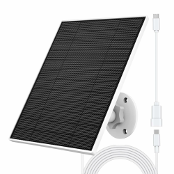 Solarpanel für Eufy Kamera, 5W Solarpanel für Eufycam kompatibel mit Eufycam 3/3C/2/2 Pro/2C/2C Pro/E/E20/E40/L20/L40, Solarpanel 5V mit USB-C Anschluss, Micro USB Adapter, IP65 Wasserdicht 1 Pack Angebot bei HelloDeals