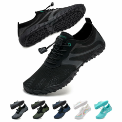 WateLves Wasserschuhe Badeschuhe Damen Herren Strandschuhe Schwimmschuhe Aquaschuhe Sommer Schnell Trocknend Surfschuhe 36-48EU Schwarz 42 EU Angebot bei HelloDeals