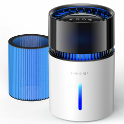 3L Top-Fill Luftbefeuchter mit Filter, Luftbefeuchter Schlafzimmer, bis 35H, Timer & Auto-Abschaltung, 19dB leise Mist Luftbefeuchter 5 Nebelstufen, Smart Humidifier für Schlafzimmer Baby Pflanzen Weiß Angebot bei HelloDeals