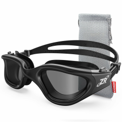 ZIONOR G1 - Polarisierte Schwimmbrille für Unisex und Erwachsene und Damen, beschlagfrei, 100% UV-Schutzbrille Einheitsgröße Schwarzer Rahmen für rauchige, nicht polarisierte Gläser Angebot bei HelloDeals