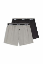 BOSS Herren 2p Boxer Shorts Ew 10269547 02 Pyjama_Pant (2er Pack) XL 050light/Pastel Grey Angebot bei HelloDeals