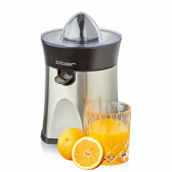Cloer 6815 Zitruspresse und Orangenpresse, 2-in-1 Saftpresse, elektrisch, kleiner und großer Presskegel, Tropf-Stopp, automatische Abschaltung, rutschfest, spülmaschinenfest, 100 W, Edelstahl Angebot bei HelloDeals