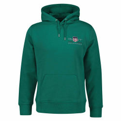 Gant Herren Reg Medium Archive Shield Hoodie Kapuzenpullover S Deep Forest Green Angebot bei HelloDeals