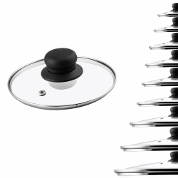 KADAX Glasdeckel, Topfdeckel Ø16 cm, hitzebeständig, mit Dampfloch, und Kunststoffgriff, Universaldeckel für Töpfe & Pfannen, klare Sicht, dicht schließend Kunststoff 16 cm Angebot bei HelloDeals