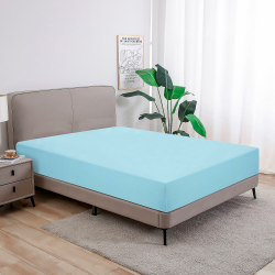 Klassisches Spannbettlaken - 100% Baumwolle Jersey Spannbettlaken in vielen Farben und Größen - Markenqualität, Hellblau, 90 x 200 cm - 100 x 200 + 27 cm 100% gekämmte Baumwolle 100 x 200 cm Hellblau Angebot bei HelloDeals