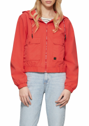 QS Blouson aus Baumwolle mit Kapuze XL 3103_rot Angebot bei HelloDeals