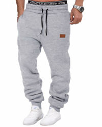 HMIYA Jogginghose Herren Baumwolle Trainingshose Sporthose Freizeithose Lang Hosen Klassische Sweathose mit Taschen Winter L Hellgrau Angebot bei HelloDeals