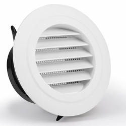 LALAGO 1 Stück Abschlussgitter Rund mit Insektenschutz 100 mm, Tellerventil Runde Lüftungsgitter Weiß ABS, Erstellbares Belüftungsgitter, Abluftgitter, Entlüftungsabdeckung für Abluftventilator 1 Stück/100MM Angebot bei HelloDeals