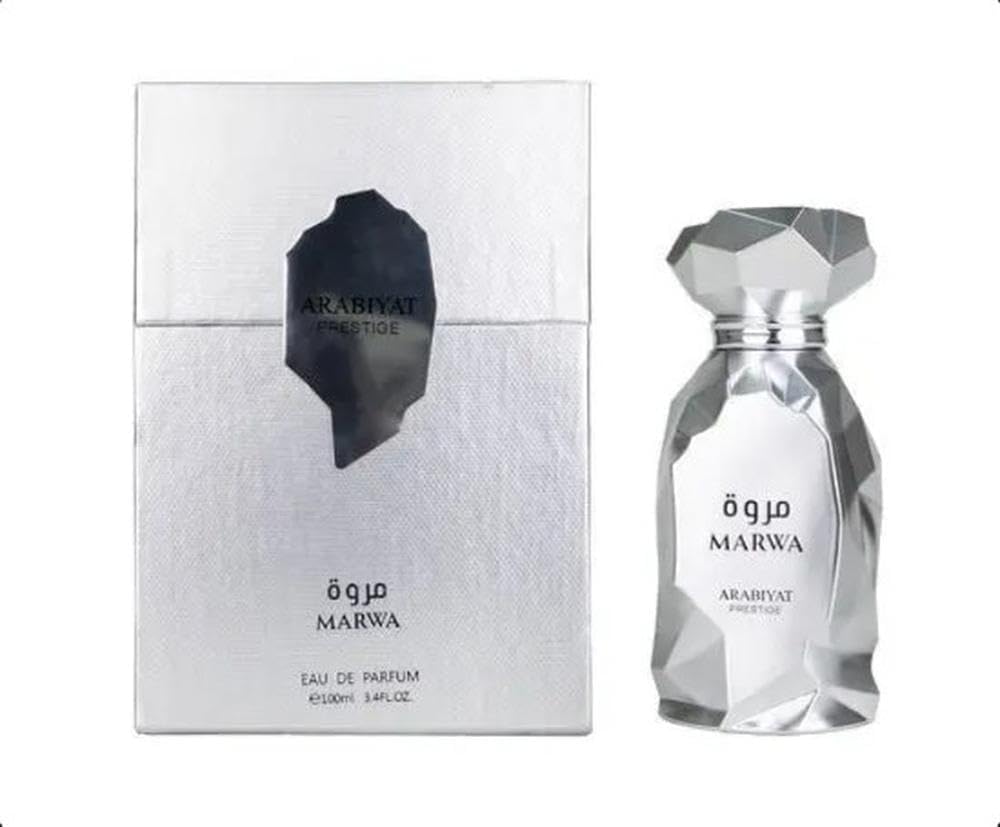 Arabiyat Prestige Marwa Eau de Parfum, 100 ml, Silber für Männer, hergestellt in den VAE Angebot bei HelloDeals