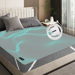 RIQINXIN Erdungsbettlaken Leitfähige Erdungsmatte mit EU Erdungskabel Erdungprodukt(140 x 200 cm) Grau Angebot bei HelloDeals