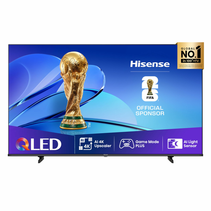 Hisense 85E7Q Fehrnseher, 85 Zoll, 4K UHD QLED, Smart TV, Game Mode Plus, Filmaker Mode, Dolby Vision Atmos, HDR10, HLG, HDR Immersive, AI 4K Upscaler, DTS:X, Sprachsteuerung [2025] 85 Zoll E7 60 Hz 2025 Angebot bei HelloDeals