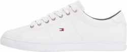 Tommy Hilfiger Herren Cupsole Sneaker Essential Leather Schuhe 42 EU Weiß Angebot bei HelloDeals