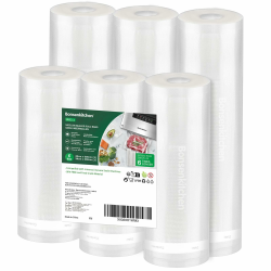 Bonsenkitchen Vakuumrollen 6 Rollen 20cm x 600cm + 28cm x 600cm Vakuumierfolie - Profi Vakuumbeutel für Vakuumierer Lebensmittel Vakuumiergerät, Kochfest und Sous Vide Gefrierbeutel, BPA-frei, VB3211 6 Rollen 20cmx600cm+28cmx600cm Angebot bei HelloDeals
