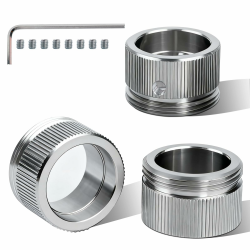 3pcs 304 Edelstahl Heizungsventil adapter, Heizkörperventil Thermostatkopf mit den Streifen, M30*15 RA/Rav Schnittstelle Adapter auf Angebot bei HelloDeals