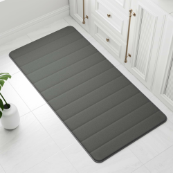 wyewye Memory Foam Badematte 60 x 120 cm Dunkelgrau – Ultraweiche, rutschfeste, super saugfähige Badezimmermatte Dunkelgrau Rechteckig 60x120 cm Angebot bei HelloDeals