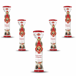 Reber Mozart-Kugeln – 5 x 5er Confiserie-Tüte in der Weihnachts-Edition – Echte Reber Mozart-Kugeln aus Zartbitter-Schokolade, Marzipan und Nougat Mozart-Kugeln Weihnachts-Edition 5 Kugeln Angebot bei HelloDeals