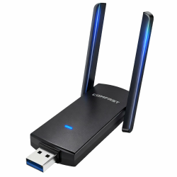 COMFAST USB WLAN Stick-WLAN Adapter 1300Mbit/s Dual-Band USB 3.0 WiFi Dongle Wireless USB Adapter - High-Gain Dual Antenna WPA2 Sicherheitsupgrade für Windows 7/8/8.1/10 und Mac OS X 10.9-10.15 Schwarz Angebot bei HelloDeals