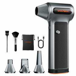 WOLFBOX MF200 Elektrisches Staubgebläse mit Akku, 3-stufiges Hochleistungs-Gebläse, langlebiger Air Duster mit 4 Düsen für PC, Auto, Haus und Outdoor Angebot bei HelloDeals