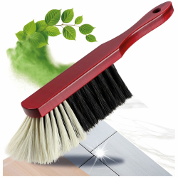 com-four® Handkehrbesen aus Holz - Handfeger mit Rosshaar-Borsten - Handbesen mit Aufhängeloch - ca. 30 cm (1 Stück) Angebot bei HelloDeals