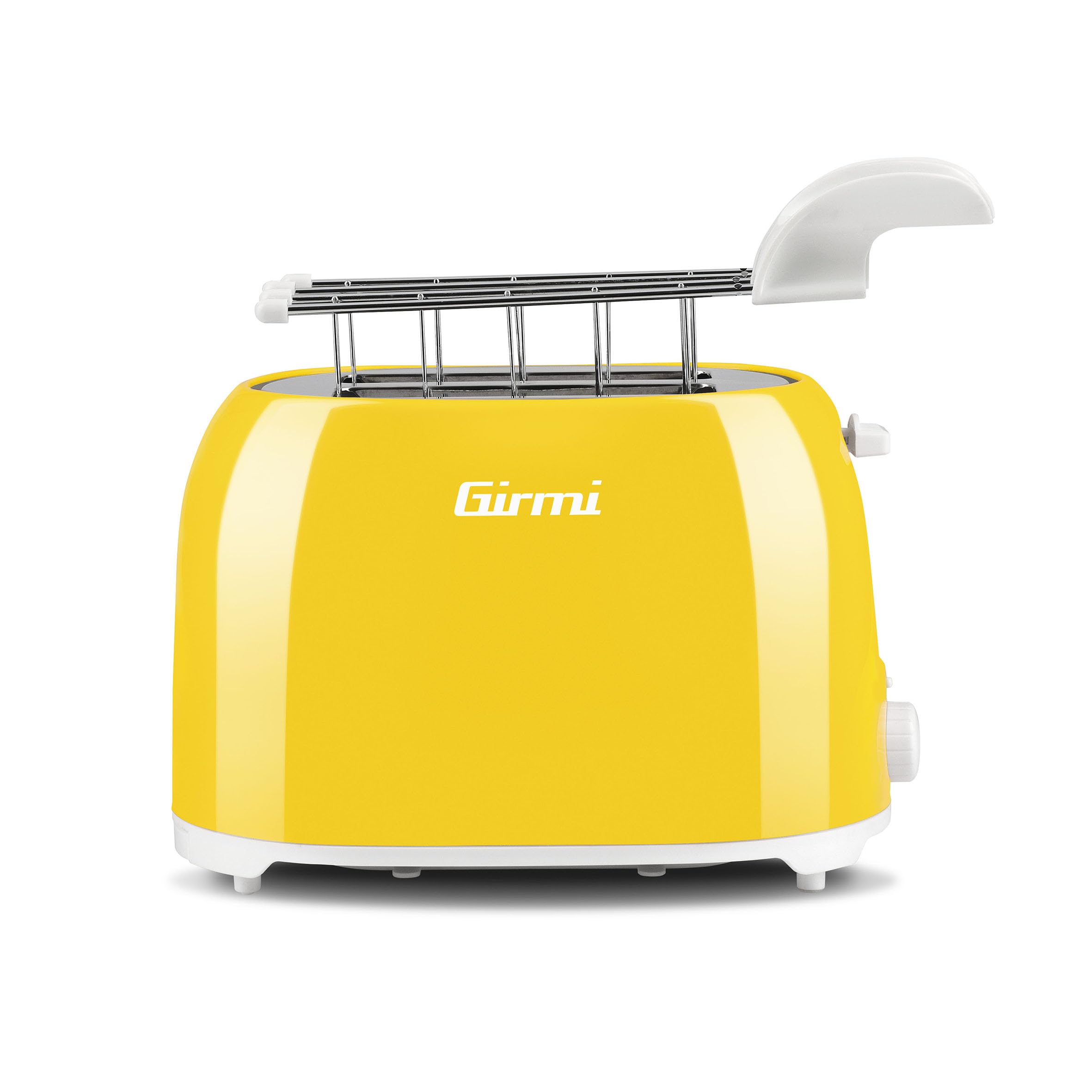 Girmi TP1005 Toaster, 750 W, Edelstahlzangen, 7 Bräunungsstufen, Krümelschublade, Automatische Abschaltung, Gelb Angebot bei HelloDeals