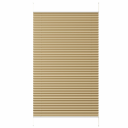 Sekey Plissee ohne Bohren, Fenster Plissee Klemmfix Jalousie 80 cm breit, Verspannt Lichtdurchlässig Sonnenschutz Fensterollo, 80 x 130 cm, Creme Creme B80 x H130 cm Angebot bei HelloDeals