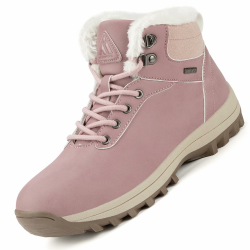 Mishansha Warme Gefüttert Winterschuhe Herren Damen Wasserabweisend Winterstiefel Wanderschuhe Gr.36-48 Rosa 39 EU Angebot bei HelloDeals