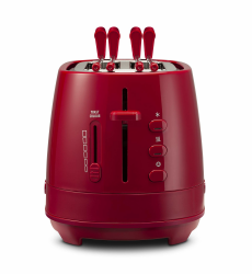 De Longhi CTLAP2203 Toaster mit Zange, 550 Watt. rot Angebot bei HelloDeals
