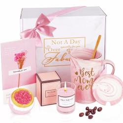 Geburtstagsgeschenk für Mama Geschenk Set -Beste Mama der Welt,Geschenke für Mutter Oma Personalisiert 410ml Tasse Geschenkset,Muttertagsgeschenk für Mutter,Oma Geschenkideen Best Mom Ever Angebot bei HelloDeals