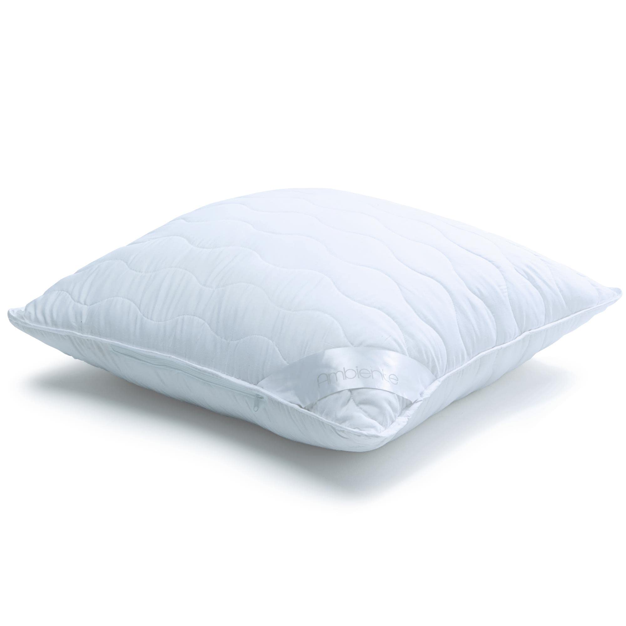 aqua-textil Ambiente Kopfkissen 50 x 50 cm 470g Mikrofaser Kissen Nackenkissen atmungsaktiv Reißverschluss Kochfest Ambiente Kopfkissen 50 x 50 cm/470g - Ambiente Angebot bei HelloDeals