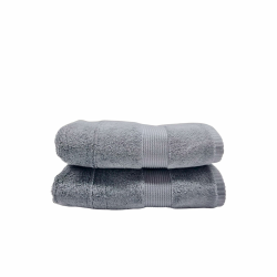 Maisonette Pure 100% Baumwolle Handtücher (50 x 100cm, 2er-Pack) - Gesicht, Hand Anthrazit Handtücher für Badezimmer & Kleine Gästehandtücher 50X100 Anthrazit Angebot bei HelloDeals